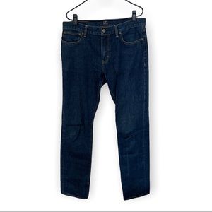J. Crew Factory Men’s The Driggs Denim Jeans Indigo Wash 34